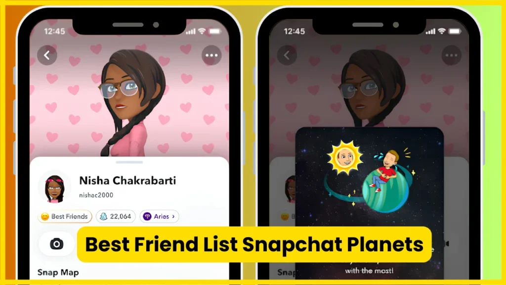 Best Friend List Snapchat Planets