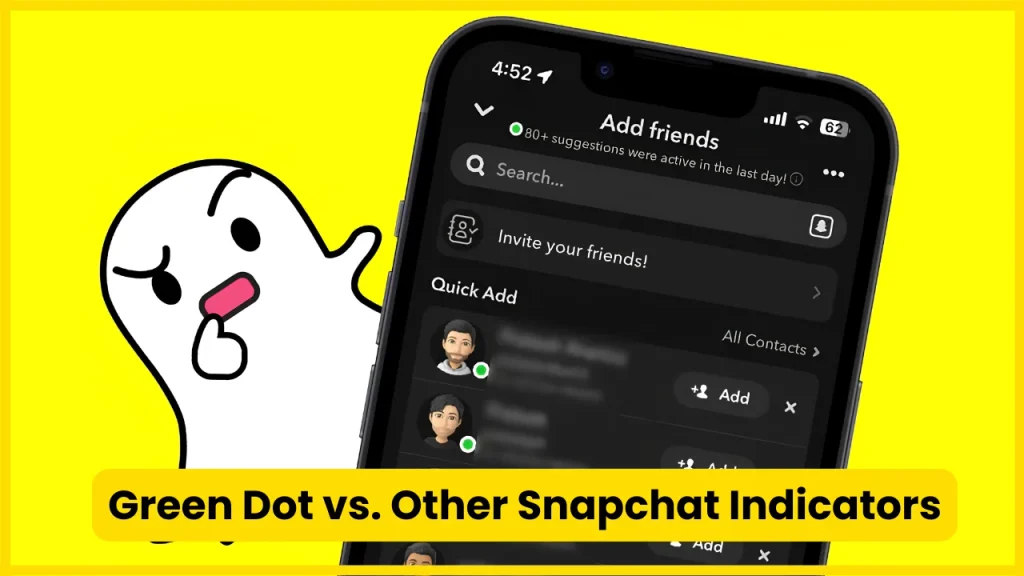 Green Dot vs. Other Snapchat Indicators