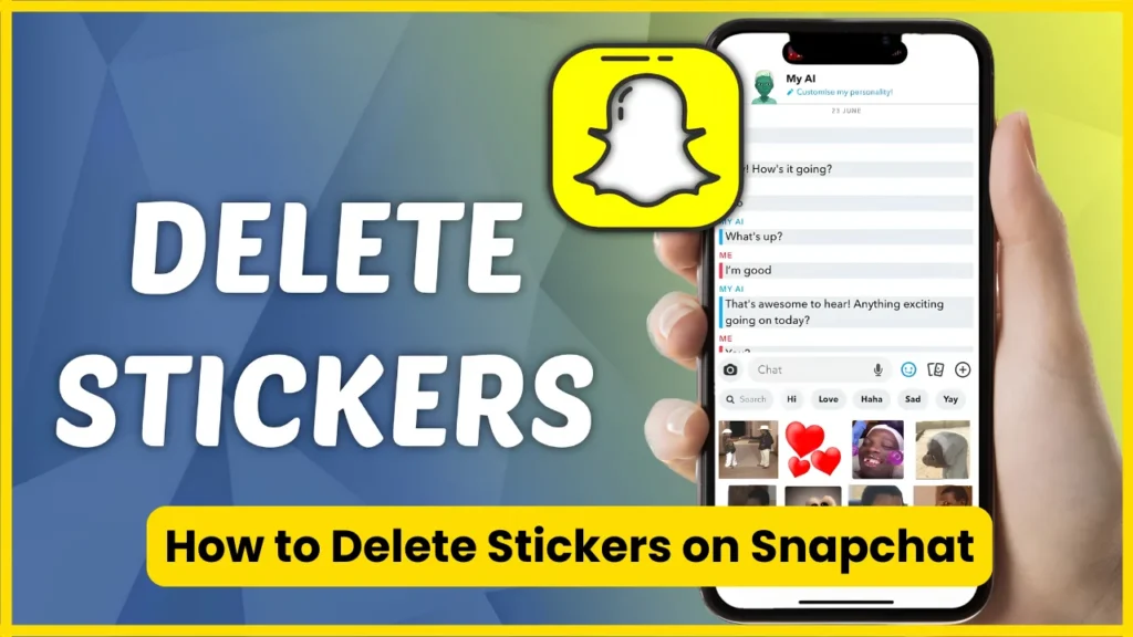 How to Delete Stickers on Snapchat