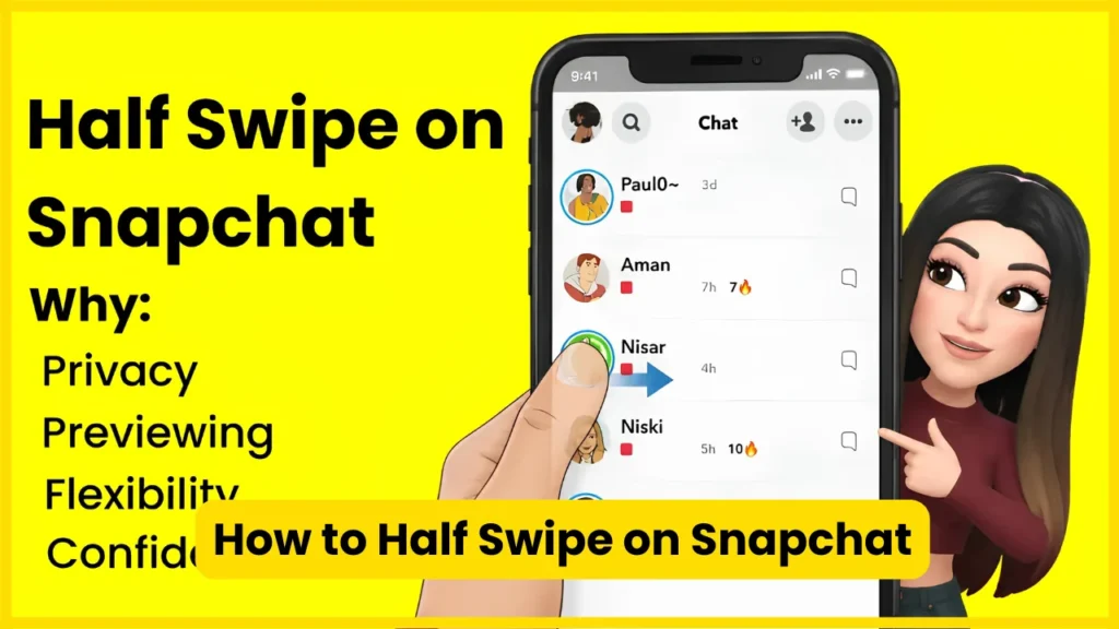 How to Half Swipe on Snapchat