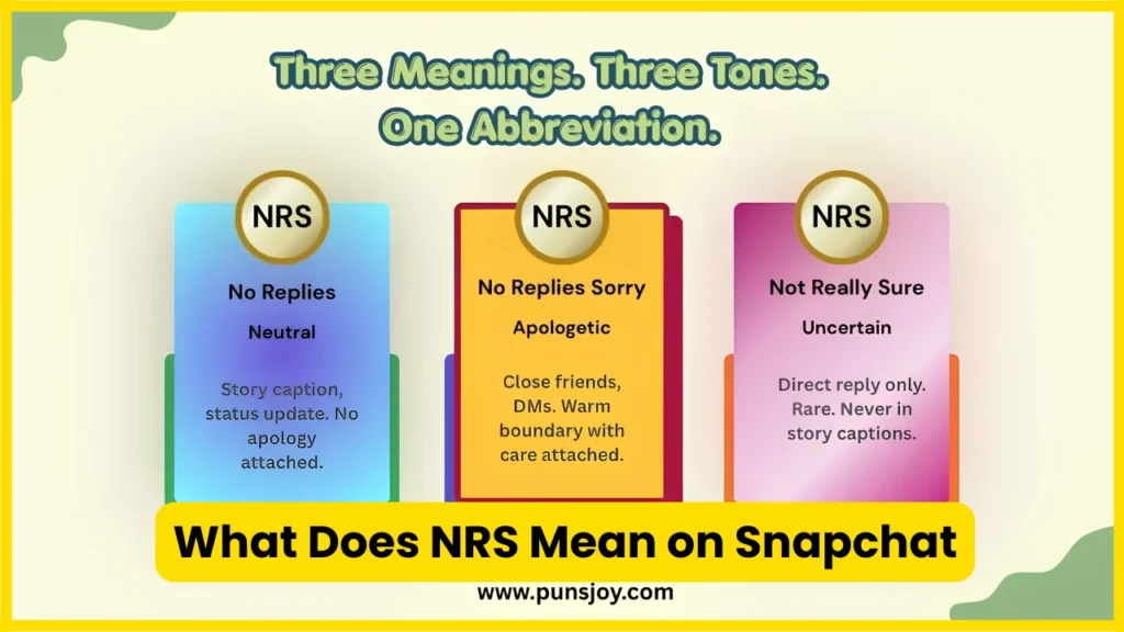 What Does NRS Mean on Snapchat